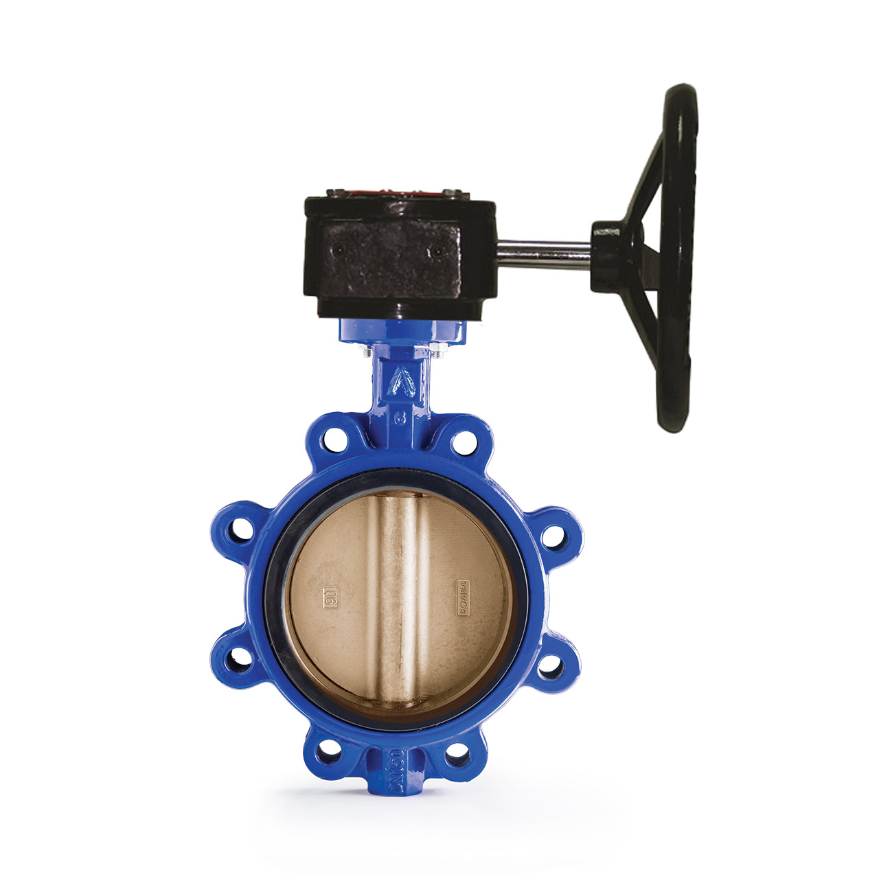 Lug-Tip-2 DN 100 Lug Tip AL-Bronz Klapeli Viton Contalı Dişli Kutulu Kelebek Vana - Görsel 1